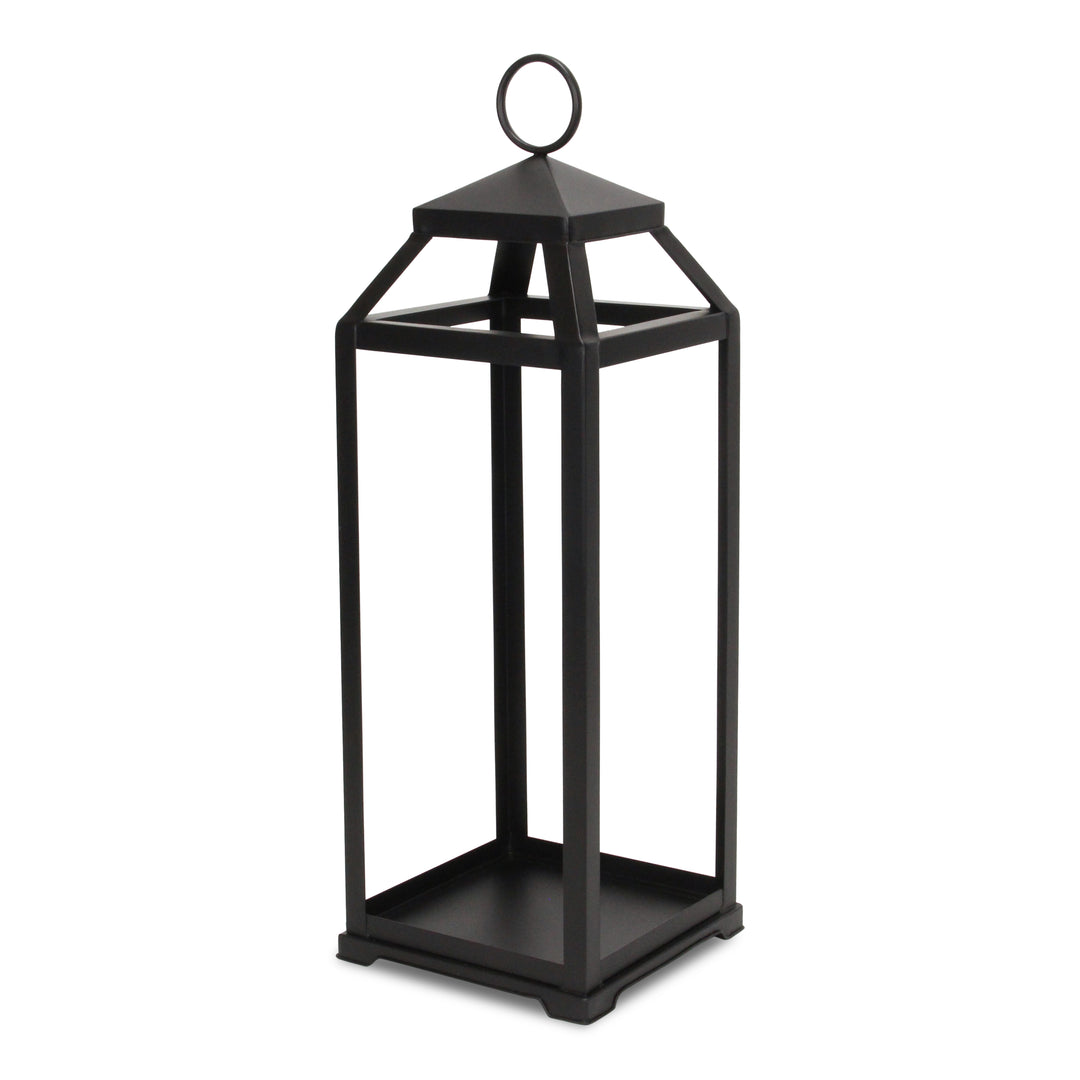 6068BK - Novara Square Lantern - Black