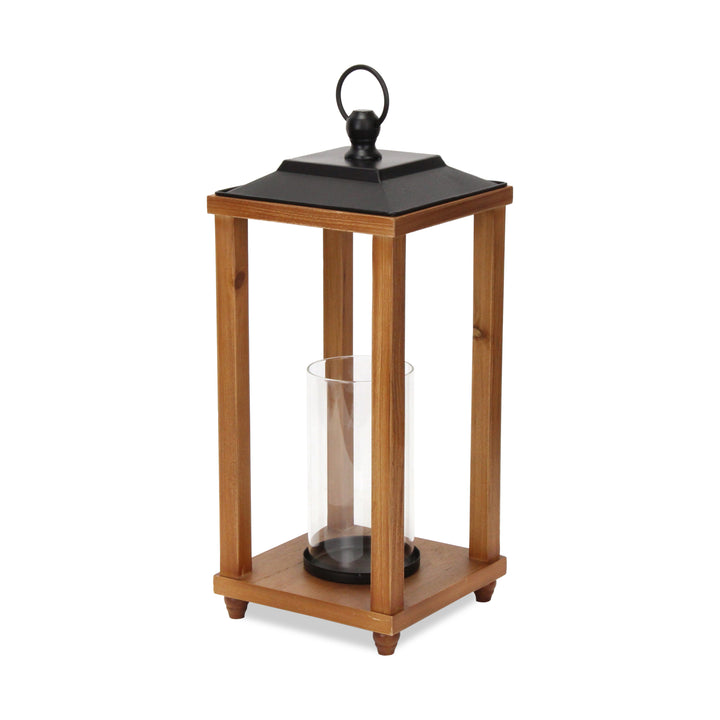 6073 - Vivora Wood & Metal Lantern - Small