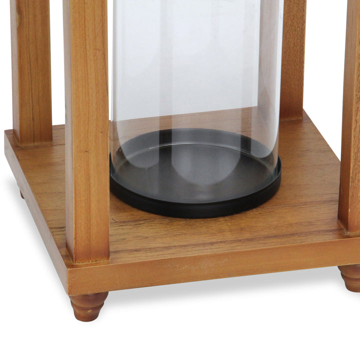 6073 - Vivora Wood & Metal Lantern - Small