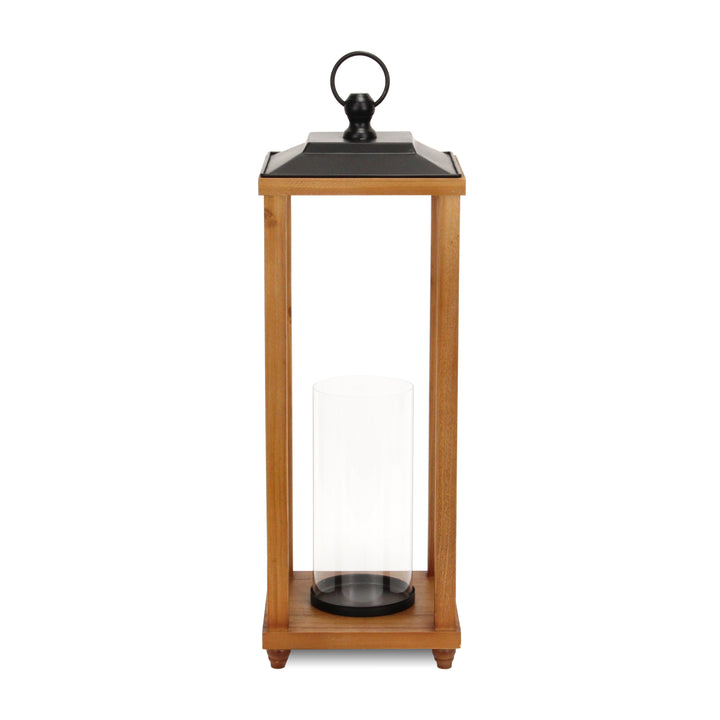 6074 - Vivora Wood & Metal Lantern - Large