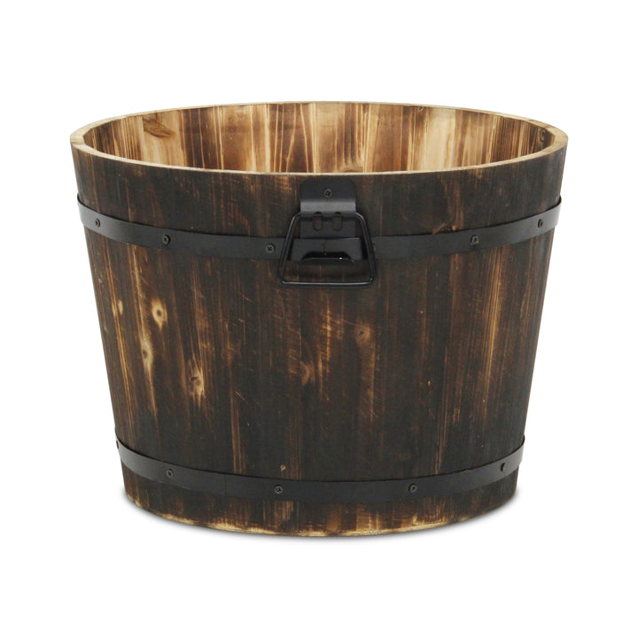 6075BR-M - Mariva Dark Brown Bucket - Medium