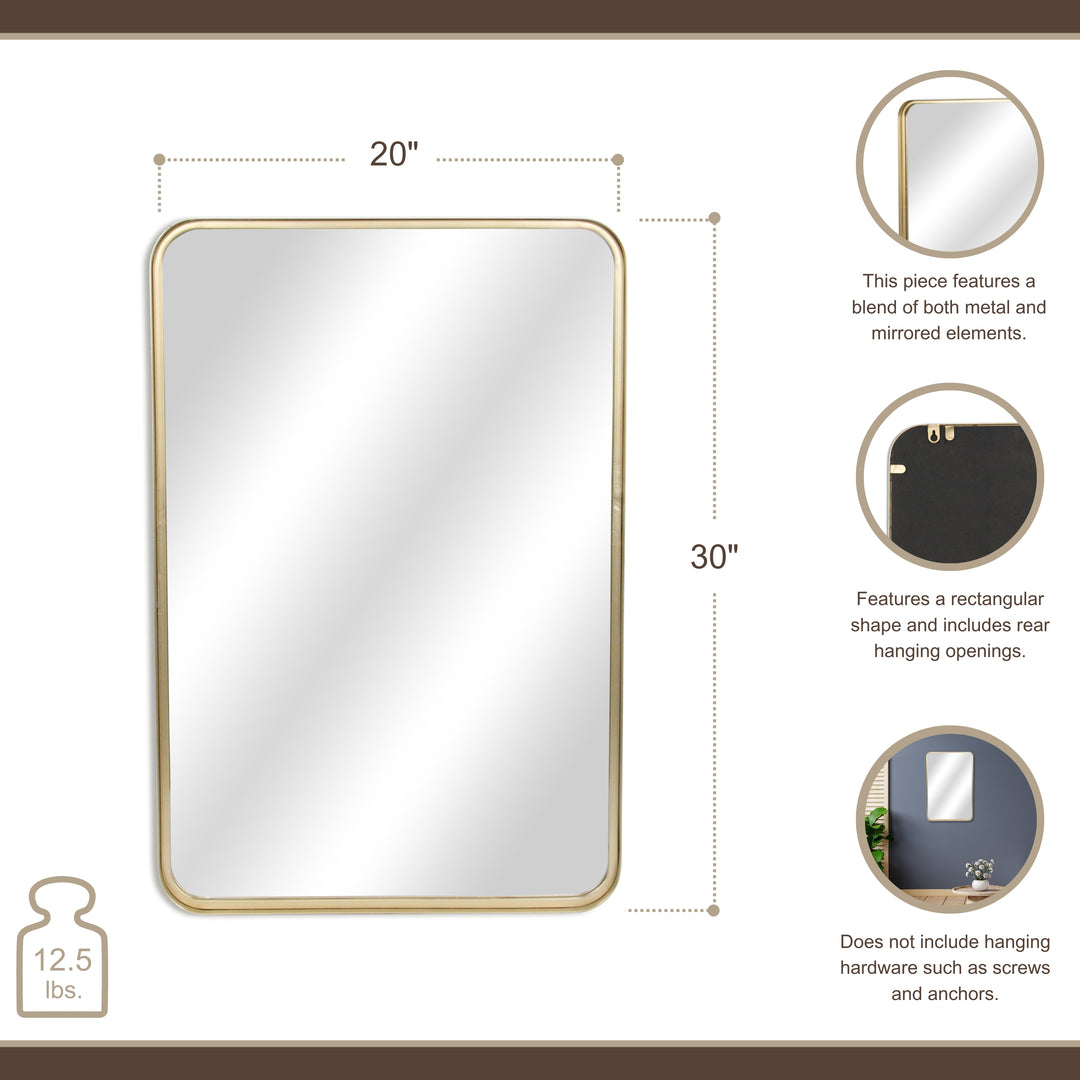 6080 - Nuvelle Gold Framed Wall Mirror