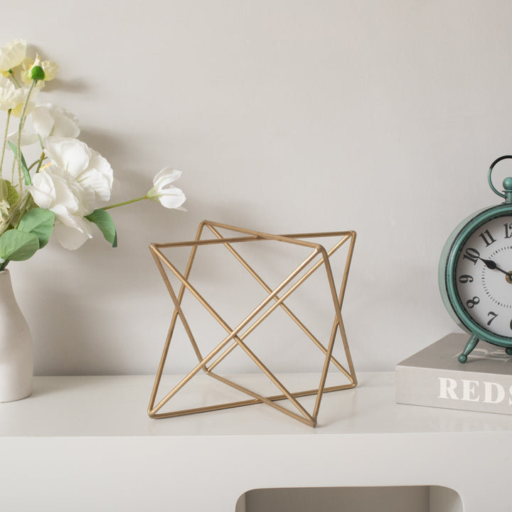 6082GD - Eclipta Gold Metal Octagram