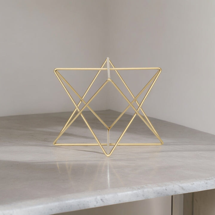 6082GD-L - Eclipta Gold Metal Octagram