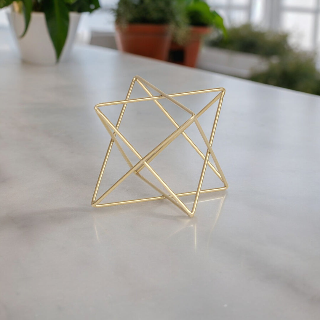 6082GD - Eclipta Gold Metal Octagram