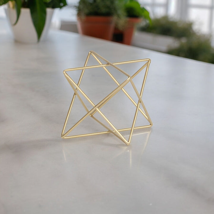 6082GD - Eclipta Gold Metal Octagram