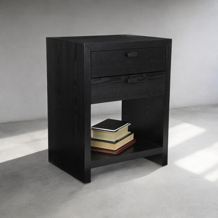 6083BK - Vivara 2 Drawer Nightstand - Black