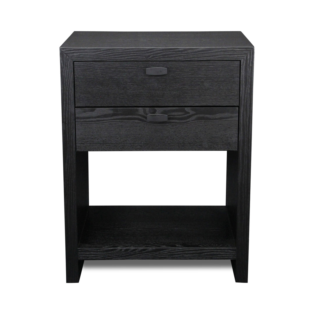 6083BK - Vivara 2 Drawer Nightstand - Black