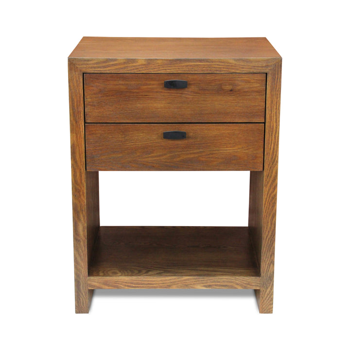 6083BR - Vivara 2 Drawer Nightstand - Brown