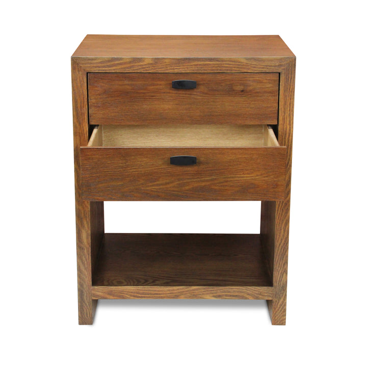 6083BR - Vivara 2 Drawer Nightstand - Brown