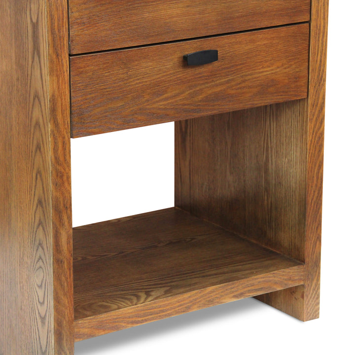 6083BR - Vivara 2 Drawer Nightstand - Brown