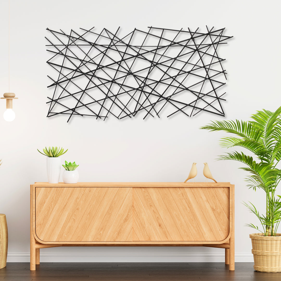 6089BK - Polaris Linear Wall Decor - Black