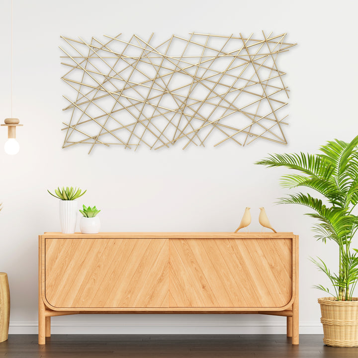 6089GD - Polaris Linear Wall Decor - Gold