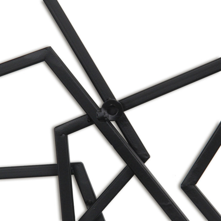 6092BK - Astraga Pentagon Wall Art - Black