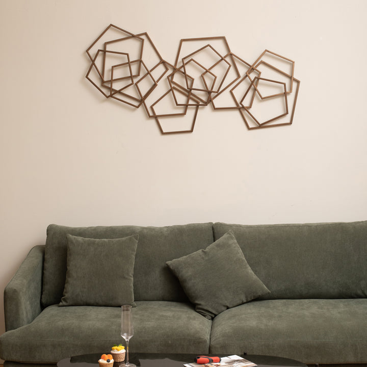 6092BZ - Astraga Pentagon Wall Art - Bronze