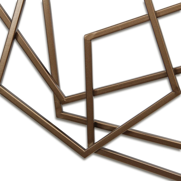 6092BZ - Astraga Pentagon Wall Art - Bronze