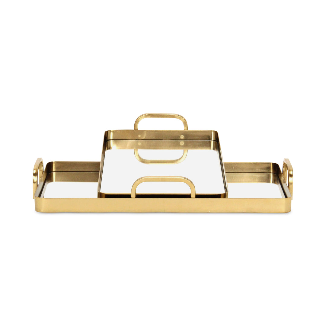 6096-2GD - Nuvelle Metal Mirrored Trays - Gold