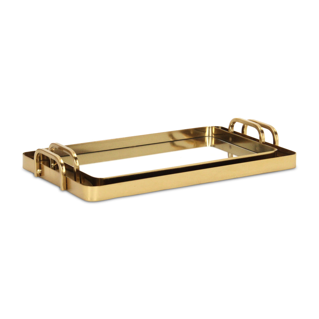 6096-2GD - Nuvelle Metal Mirrored Trays - Gold