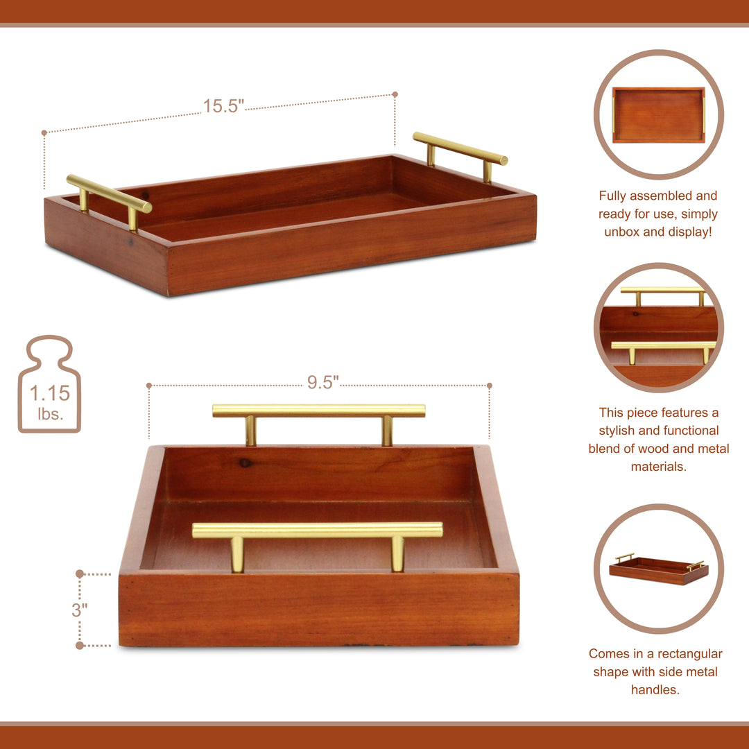 6097BR - Coran Rectangular Tray