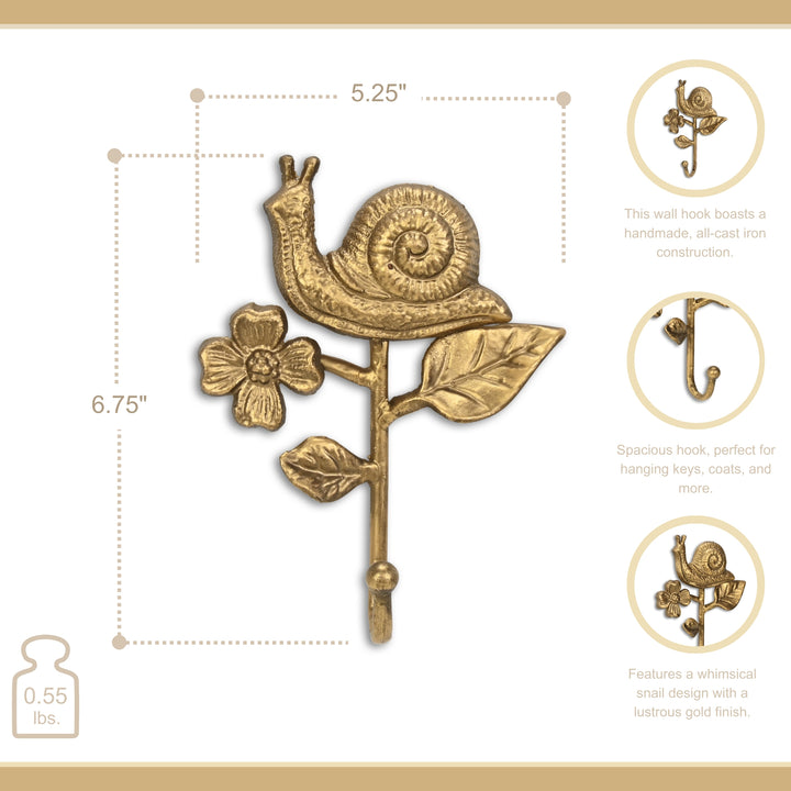 6114GD - Mythra Snail Cast Iron Hook