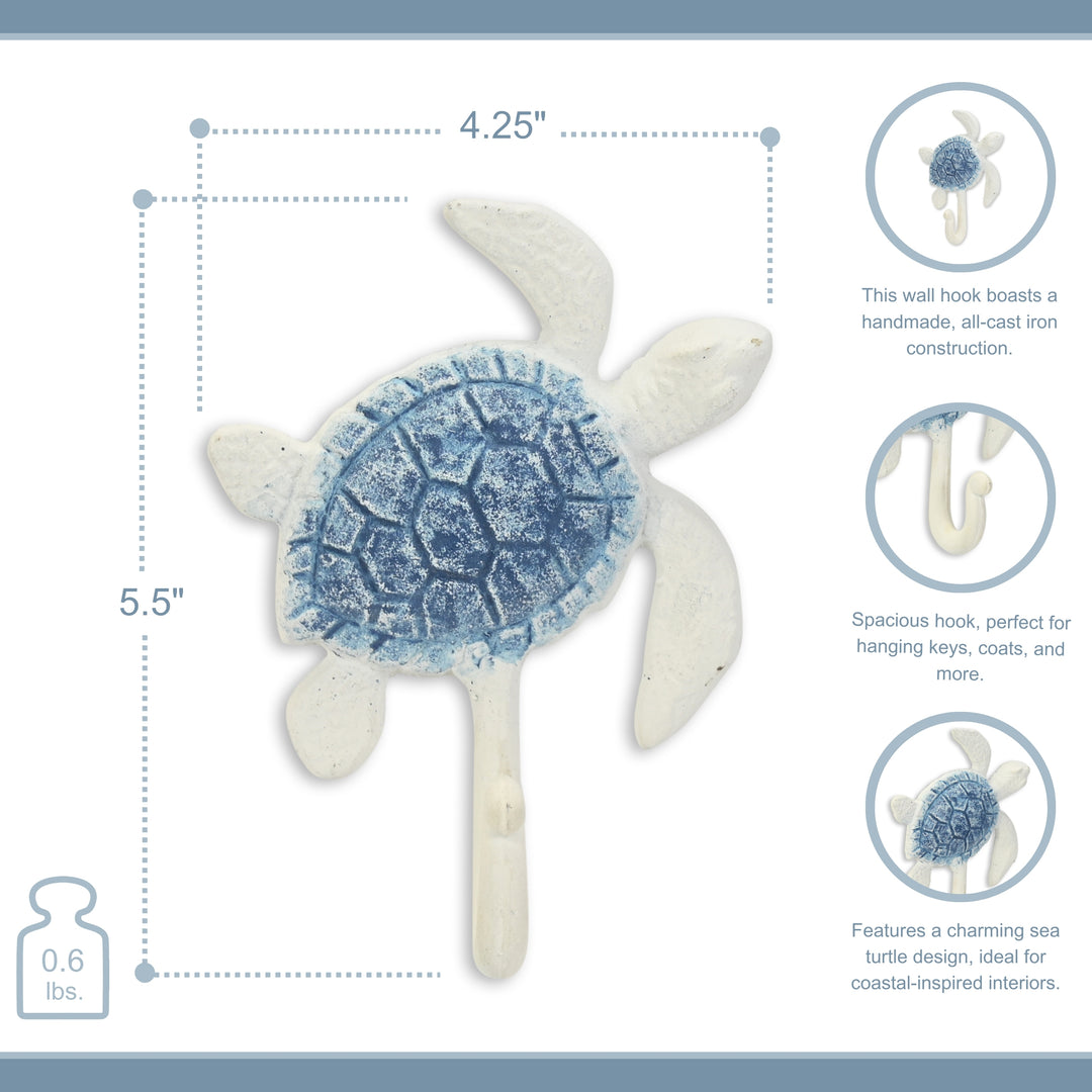 6122BL - Solva Turtle Cast Iron Hook