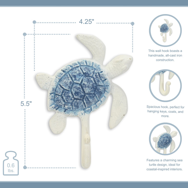 6122BL - Solva Turtle Cast Iron Hook