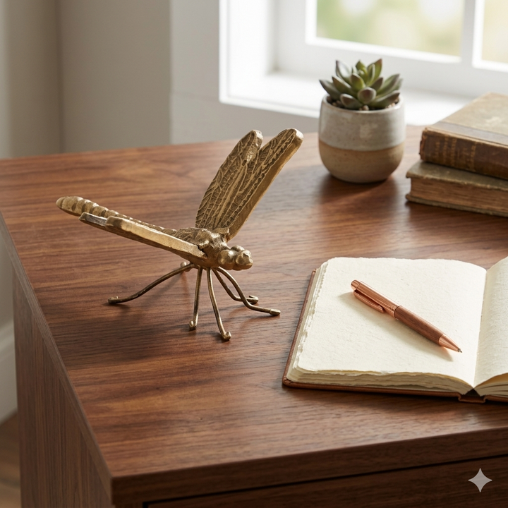 6126GD - Verdor Dragonfly Cast Iron Decor