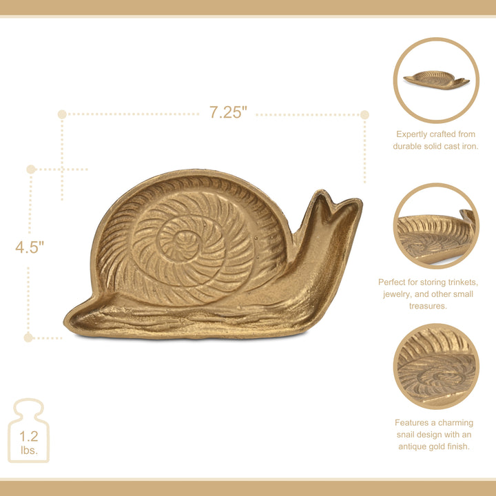 6129GD - Verdor Snail Cast Iron Dish