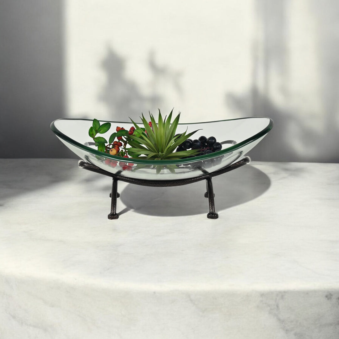 6135OV - Olivan Tempered Glass Stand - Oval
