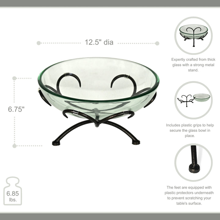 6135RD - Olivan Tempered Glass Stand - Round