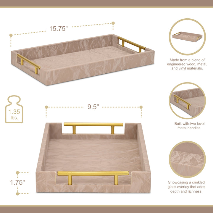 6141 - Ausel Crinkled Gloss Tray