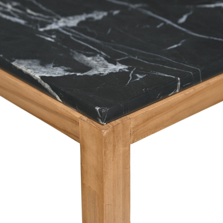 6160-2BK - Virael Set of 2 Marble Tables