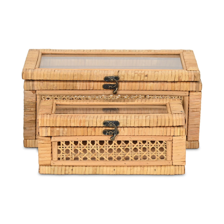 6162-2 - Brielle Set of 2 Rattan Boxes