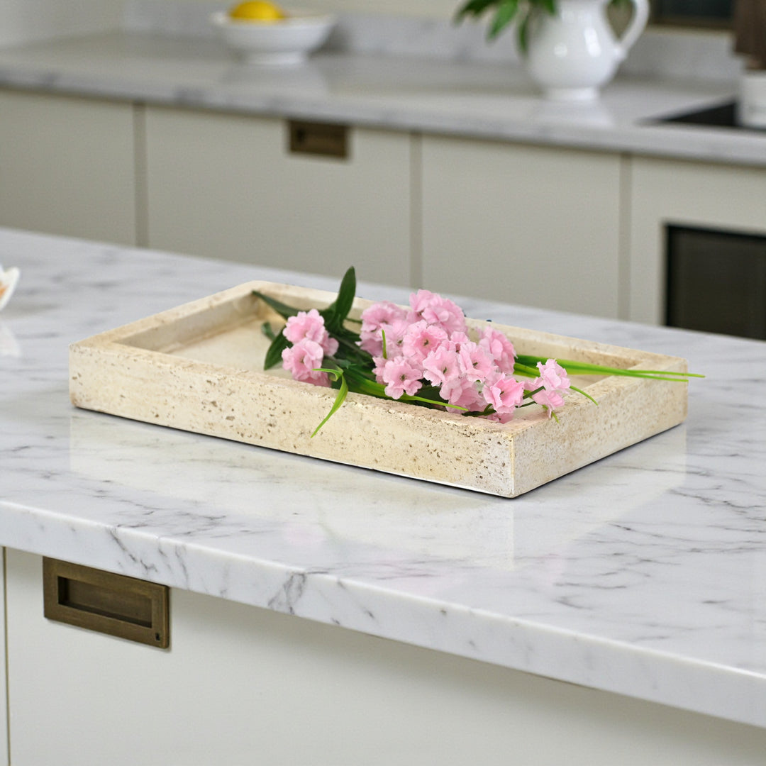 6192 - Avice Stone Style MGO Rectangle DIsh