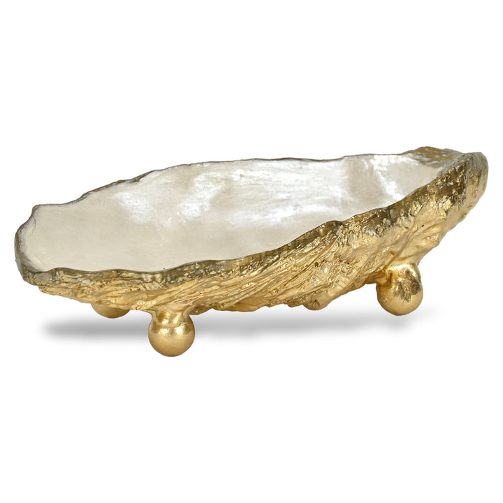 6210GD - Ottilie Resin Oyster Shell Tray