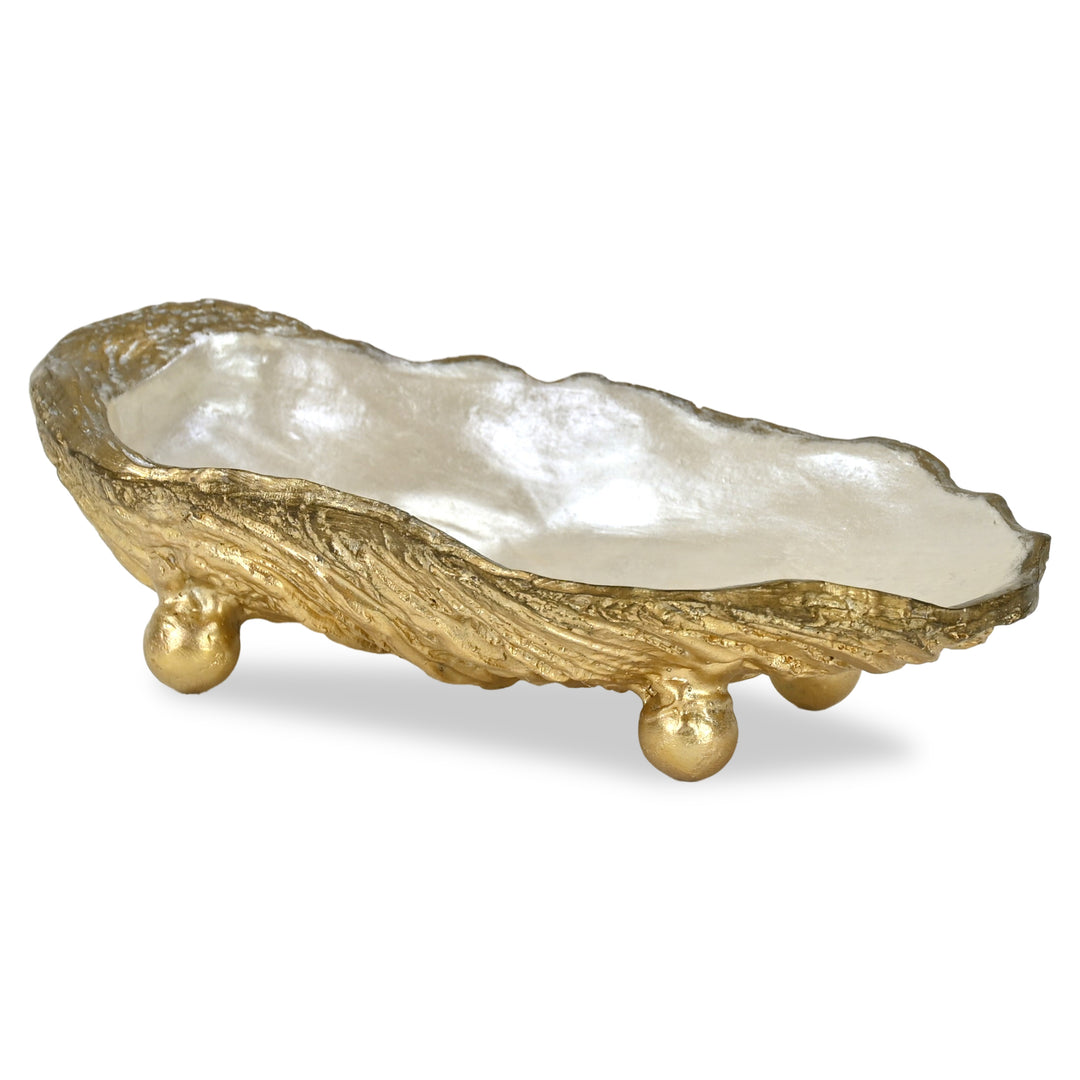 6210GD - Ottilie Resin Oyster Shell Tray