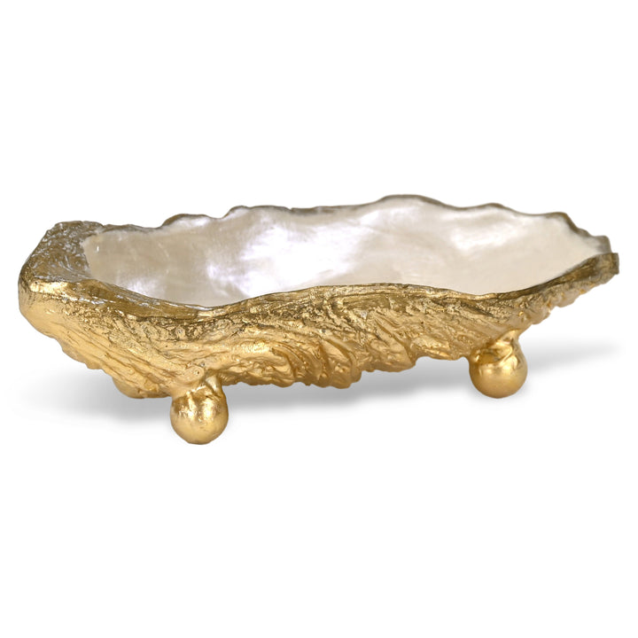 6210GD - Ottilie Resin Oyster Shell Tray