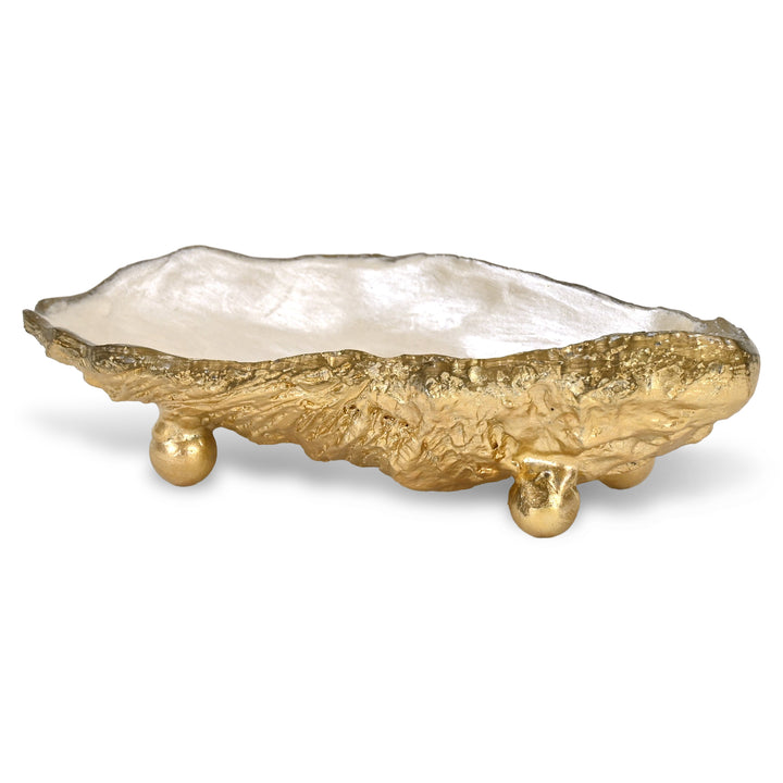 6210GD - Ottilie Resin Oyster Shell Tray