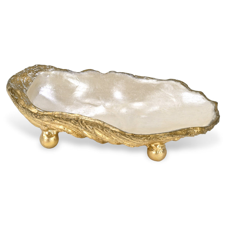 6210GD - Ottilie Resin Oyster Shell Tray