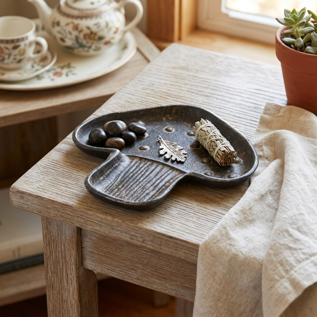 6219 - Cressida Cast Iron Mushroom Dish