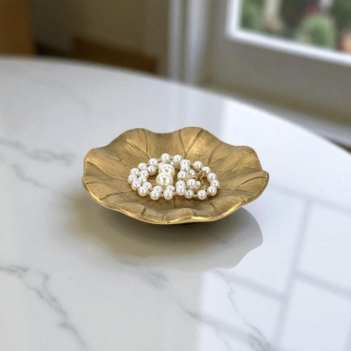 6220GD - Hypatia Cast Iron Lily Pad Tray