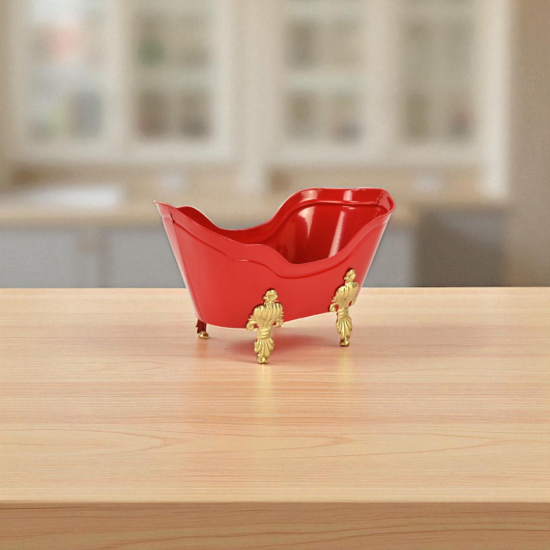 6223RD - Eirlys Red and Gold Christmas Tub