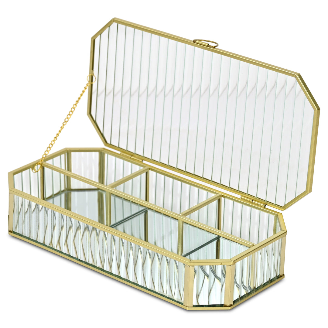 6225 - Zelara Glass & Metal Box