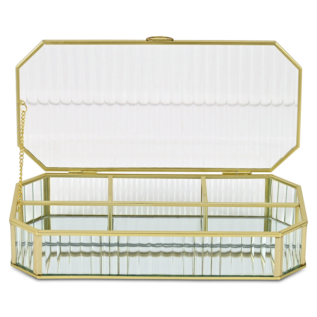 6225 - Zelara Glass & Metal Box