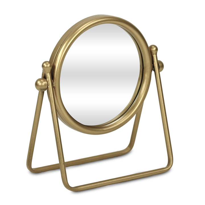 6229 - Clarimond Round Metal Table Mirror