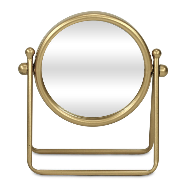 6229 - Clarimond Round Metal Table Mirror
