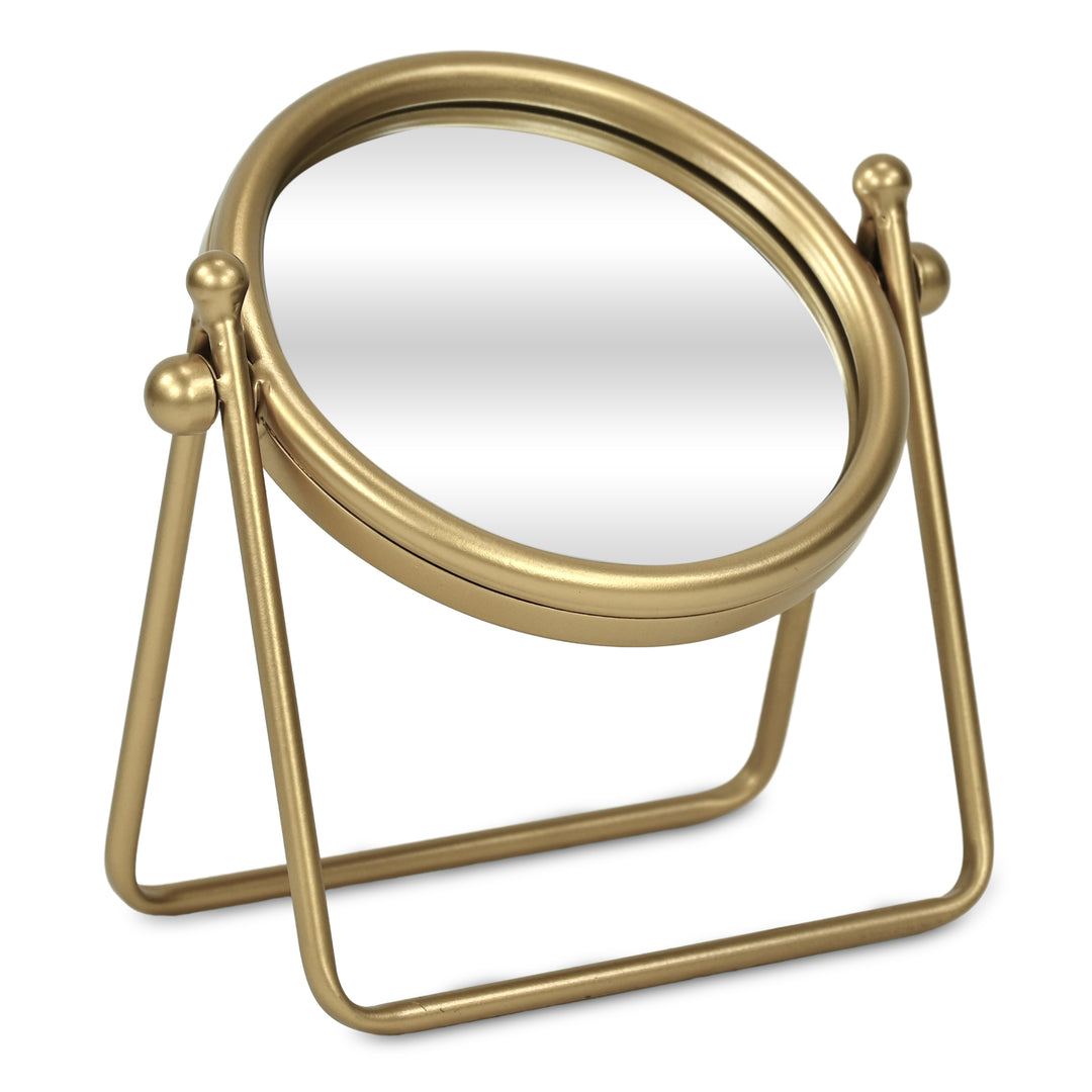 6229 - Clarimond Round Metal Table Mirror