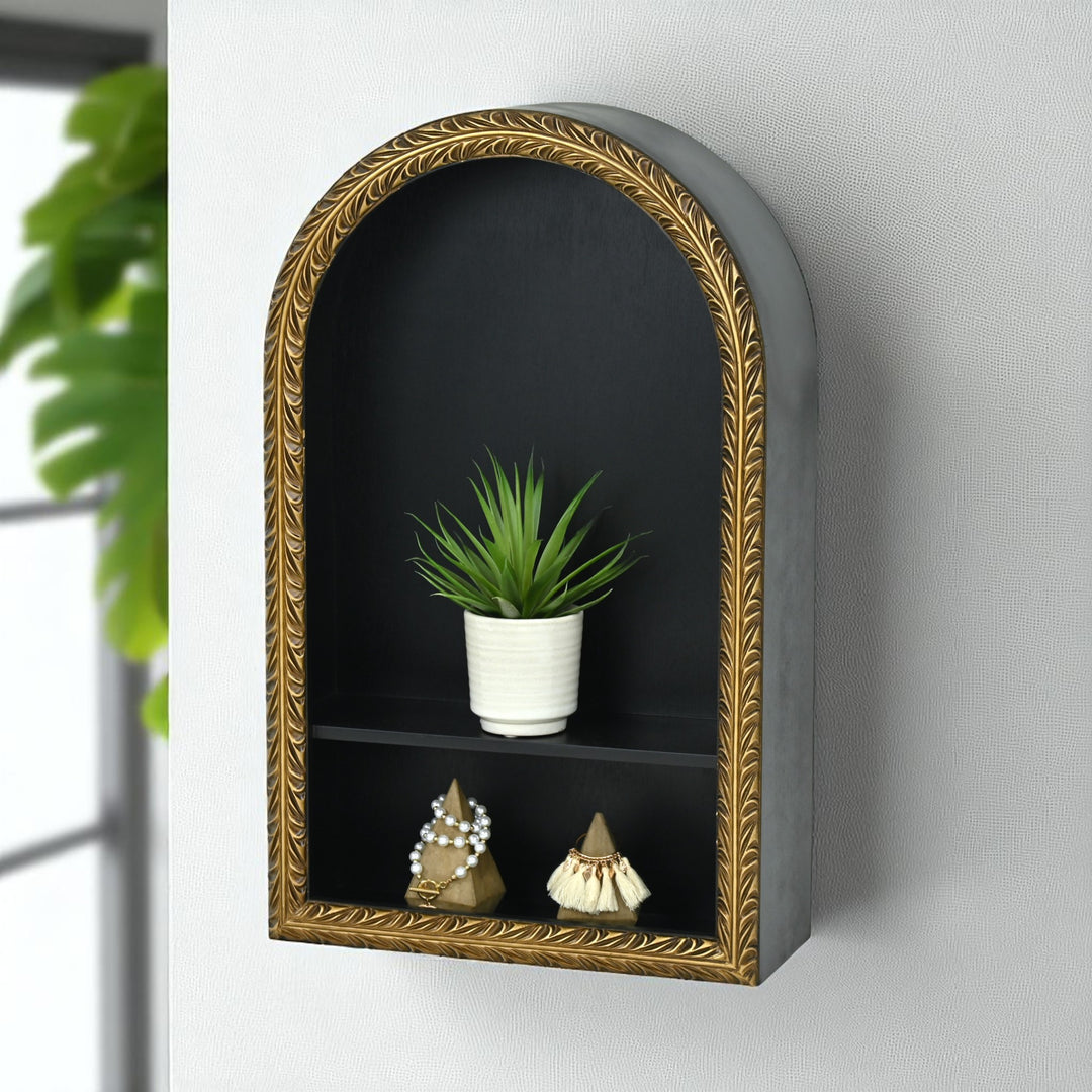 6232 - Mireza 2 Tier Wall Shelf