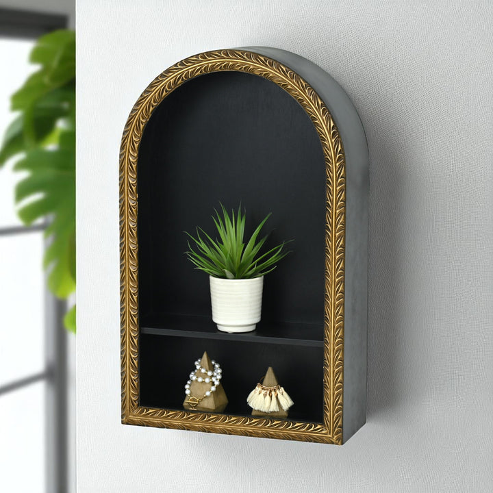 6232 - Mireza 2 Tier Wall Shelf