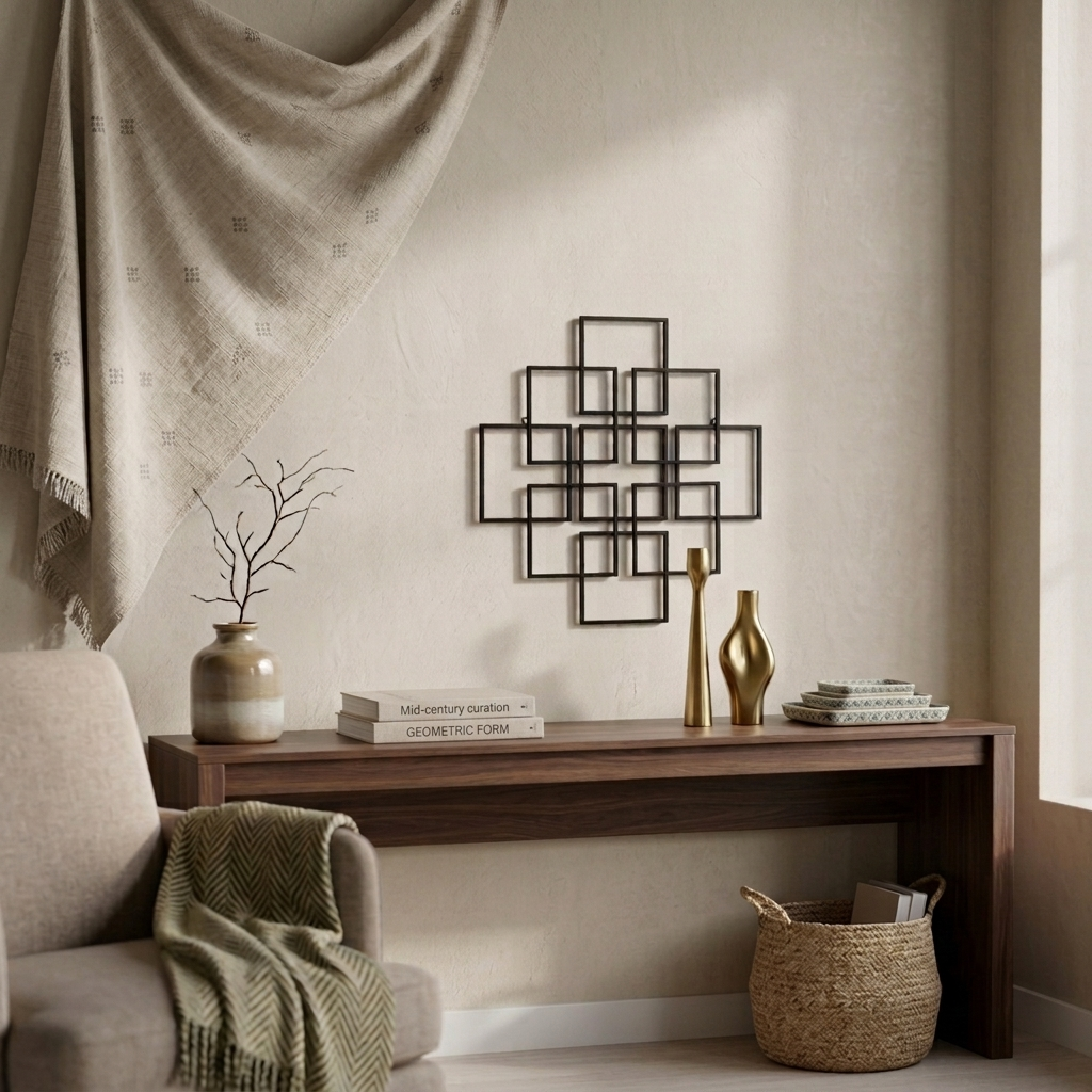 6246BK - Richese Repeating Square Decor - Black